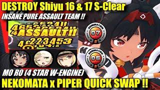 M0 R0 Nekomata x Piper Quick Swap DESTROY Shiyu 16 & 17 Pure Assault Team Showcase