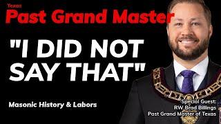 Truth Behind the Quote; A Past Grand Masters Journey Through Freemasonry in Texas - S3 E112