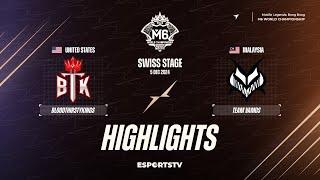 BloodThirstyKings vs Team Vamos HIGHLIGHTS M6 World Championship | BTK vs VMS ESPORTSTV