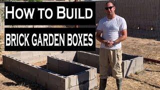 How to Build Brick Garden Boxes with Fence Brick