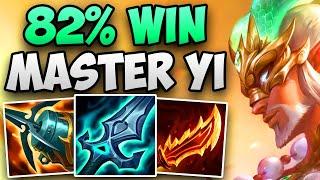 82% WIN RATE YI DOMINATING HIGH ELO IN SEASON 14! | CHALLENGER MASTER YI JUNGLE GAMEPLAY | 14.1 S14