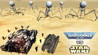 WARHAMMER 40K vs STAR WARS: Death Korps of Krieg vs CIS Battle Droids - Men of War: Assault Squad 2