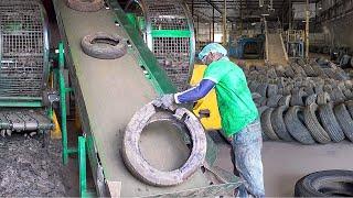 Inside Nigerian Facility Recycling Millions of Old Abandoned Tires