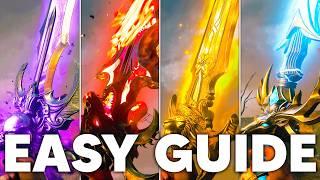 ALL 4 ELEMENTAL SWORDS EASY GUIDE for Citadelle Des Morts