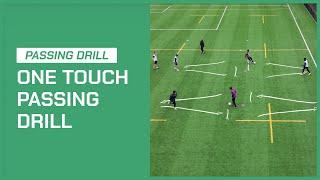 One Touch Passing Drill | Soccer Coaching Drills