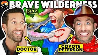 ВРАЧ и COYOTE PETERSON смотрят самые СМЕРТОНОСНЫЕ укусв из Brave Wilderness