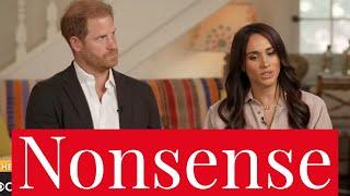 Prince Harry & Meghan Markle Utter Nonsensical Nonsense in Extended CBS Interview on Parents Network