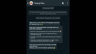 Tarang Plus is now on Whatsapp channel | Follow for updates | Tarang Plus