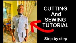 How to cut and sew a safari suit step by step