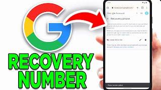 How To Add Recovery Phone Number On Gmail Account! - Full Guide