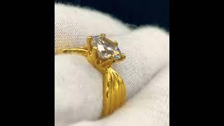 22k Ring Solid Gold Ring Ladies Jewelry Classic Simple Solitaire Design R1991