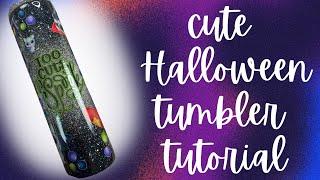 Cute Halloween tumbler tutorial