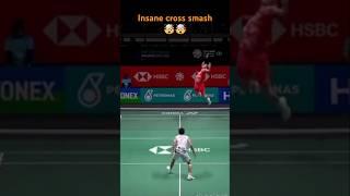 Insane cross smash victor vs Lee  C Y #bwf #badminton #badmintonlovers #shorts