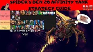 SPIDERS DEN 20 AUTO GUIDE | AFFINITY TANK STRATEGY | RAID SHADOW LEGENDS