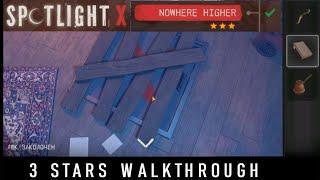 Spotlight X Room Escape Nowhere Higher - level 8  3 STARS walkthrough !