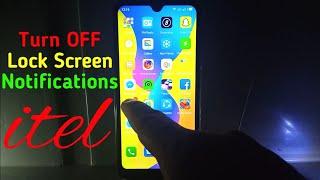 How to Turn OFF Notifications on Lock Screen itel S15