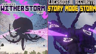 Cracker's Wither Storm Mod VS LucasDotje's Accurate Story Mode Storm (Model Comparison)