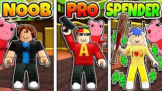 Roblox NOOB vs PRO vs ROBUX SPENDER in PIGGY!