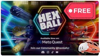 Hexball | FREE VR GAME | PREVIEW PURE VR GAMEPLAY MECHANICS | META OCULUS QUEST | SILENT PLAYER