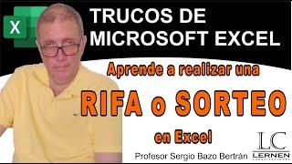 Aprende a realizar una RIFA o SORTEO en Excel