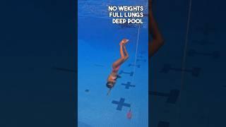 Girl dives to bottom of pool