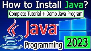 How to Install Java JDK 20 on Windows 11 [ 2023 ] with JAVA_HOME | Complete Guide | Java Program