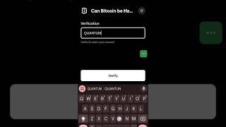 #Can Bitcoin be Hacked? #blum #blumacademy #blumairdrop #blumanswer #blumquiz