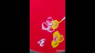 @Shanti art world #beautiful butterfly flower #painting