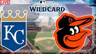 #5 Kansas City Royals vs #4 Baltimore Orioles MLB AL WILD CARD GAME 1 LIVE GAME CAST & AUDIO