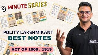 Historical Background Act Of 1909 / 1919 | UPSC Polity Revision | Dr Amit Academy