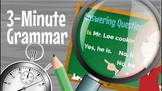 3-Minute English Grammar Lesson - Present Continuous (An introduction)