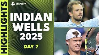 Medvedev Faces Paul; Rune, Fils & Tsitsipas Also Feature | Indian Wells 2025 Day 7 Highlights