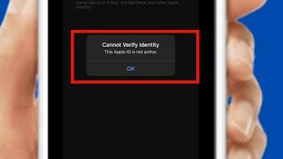 FIXED: Cannot Verify Identity This Apple ID is Not Active iPhone - iPad (2024)