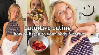 Stop counting calories & eat intuitively to live your best life | How to intuitive eat 🫶