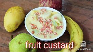 Fruit custard  Janmashtami special जो दूध नही लेते उस बच्चों के लिए ऐ रेसिपी जरुर बना कर खिलाऐंगे