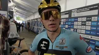 Remco Evenepoel - Interview at the finish - World Championships Road Race (Zürich) 2024