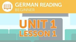 German Reading for Beginners - What is the Last Stop of this Train?