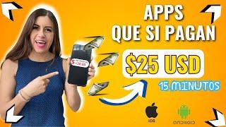 Gana $25 en 15 minutos  3 Aplicaciones que Pagan por Usarlas (gana dinero en línea desde casa)