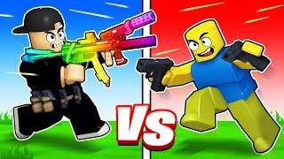 I Cheated With OP Weapons vs My Friends in Roblox