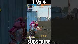 1vs4 Against Katty Diva Squad  Destroyed in Seconds  Insane 1vs4  #shorts #kishu888 #short