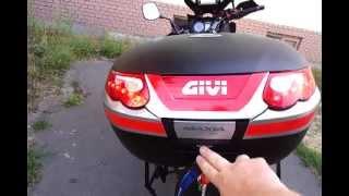 GIVI MAXIA 3 E55 LED Brakelight and opened warning sound V-Strom DL 650