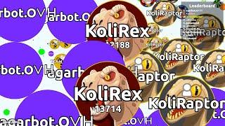 Agar.io KoliRex & KoliRaptor  Insane Duo Gameplay