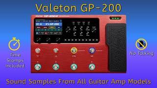 Valeton GP-200 - All Guitar Amp Models (No Talking)