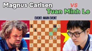 Magnus Carlsen vs Tuan Minh Le | High-Speed Battle in the Main Event!