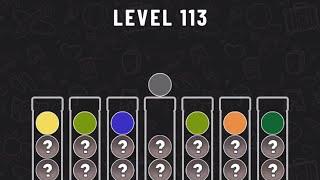 Ball Sort Puzzle Level 113 #ballsortpuzzle #ballsortpuzzlegameplay #puzzlegame #mobilegames