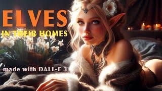 Gorgeous Elf Girls in their cozy homes: Enchanting World of Elves ️