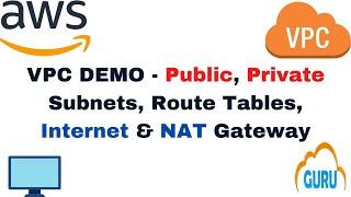 AWS VPC (Virtual Private Cloud) Tutorial | Public, Private subnets, IGW, NAT Gateway Demo