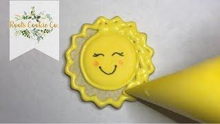 HOW TO DECORATE SUNSHINE SUGAR COOKIES | ROYAL ICING