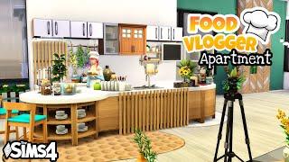 The Sims 4 Food Vlogger's Apartment || Sims 4 Stop motion || No cc