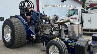 Pro Stock Tractor Goes for an Ugly Ride